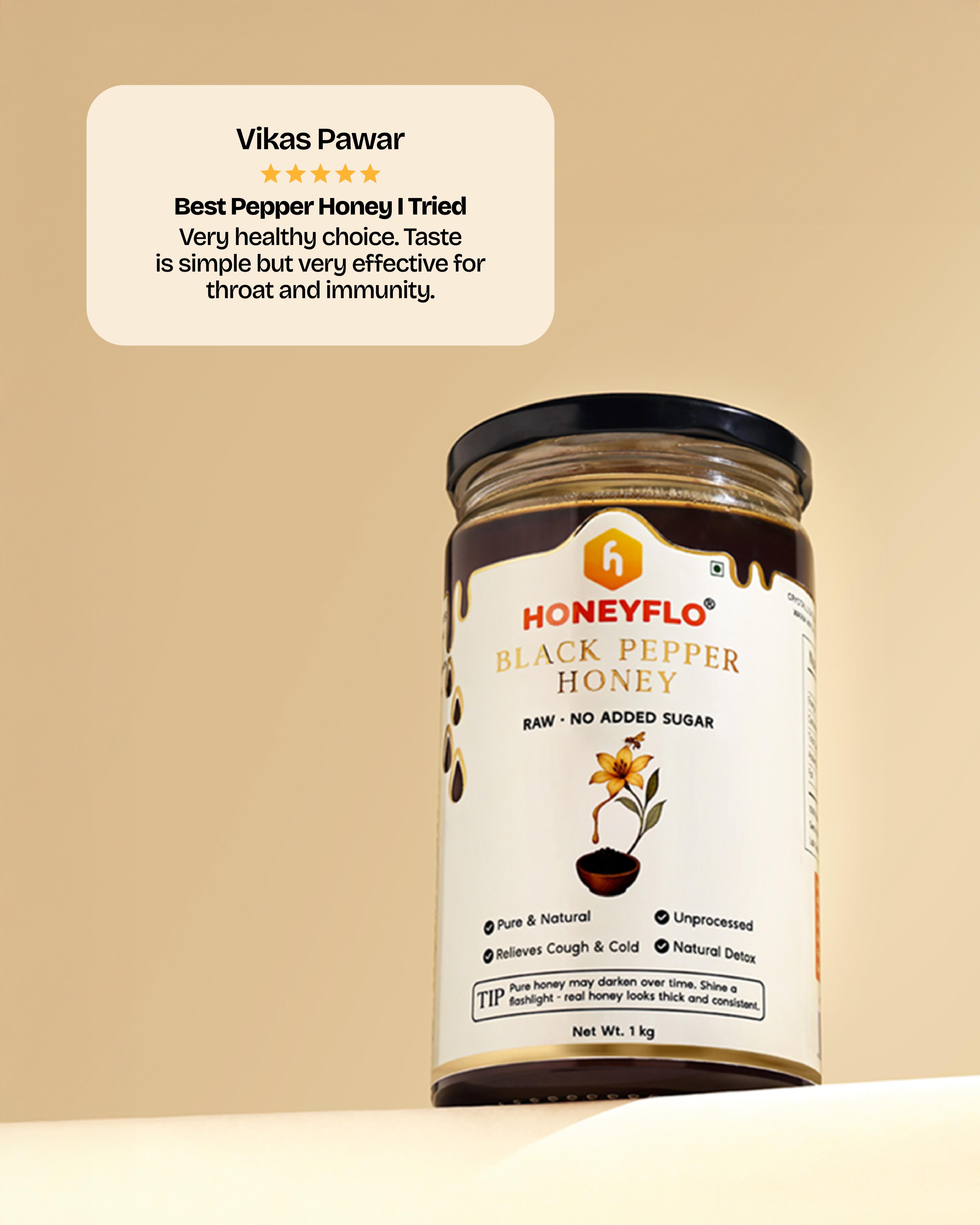 Black Pepper Honey – A Bold Fusion of Spice & Wellness