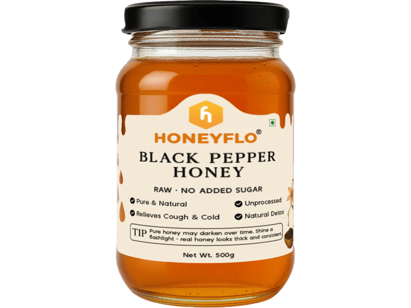 Black Pepper Honey β A Bold Fusion of Spice & Wellness