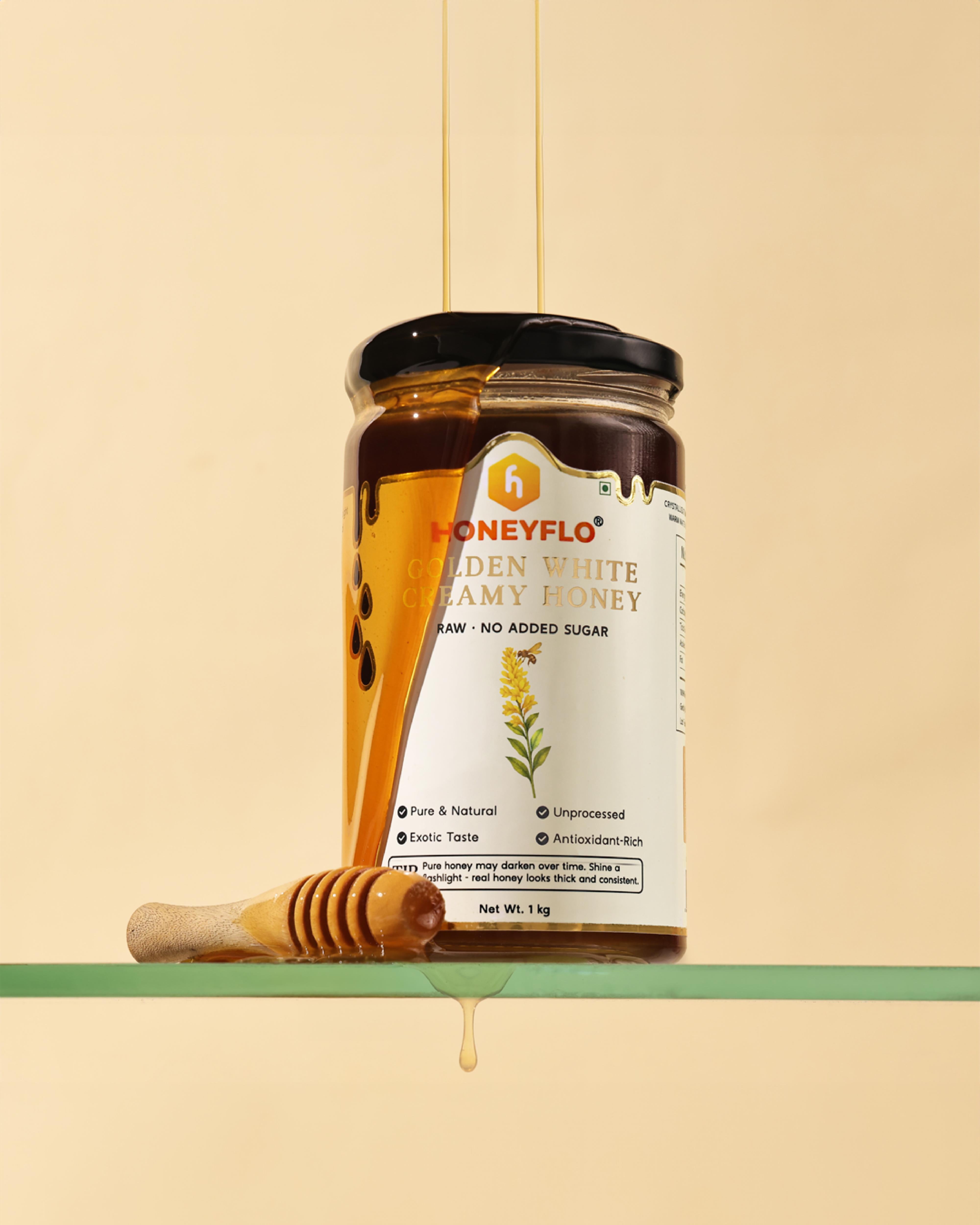 Golden White Creamy Honey – Silky, Sophisticated & Naturally Sweet