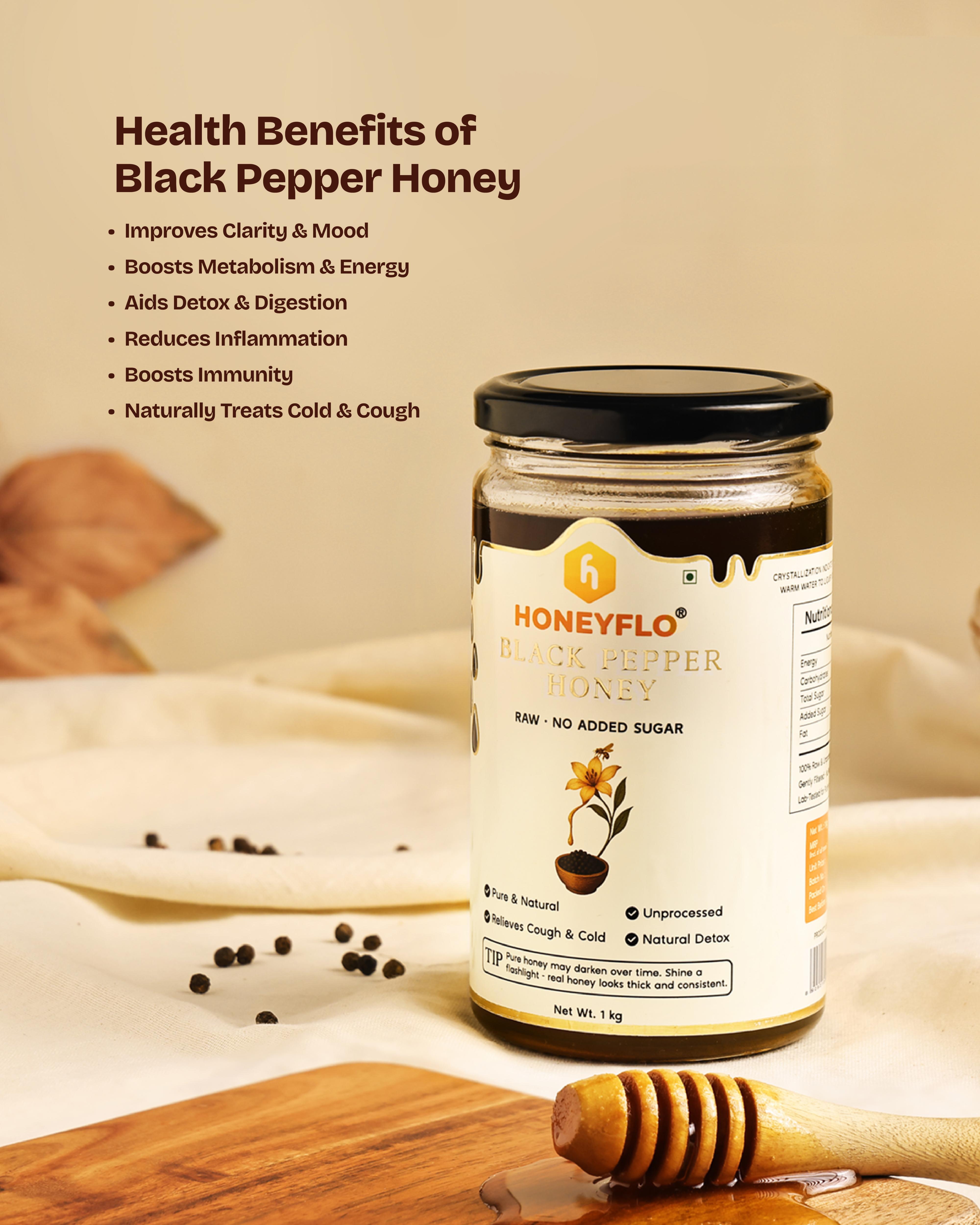 Black Pepper Honey – A Bold Fusion of Spice & Wellness
