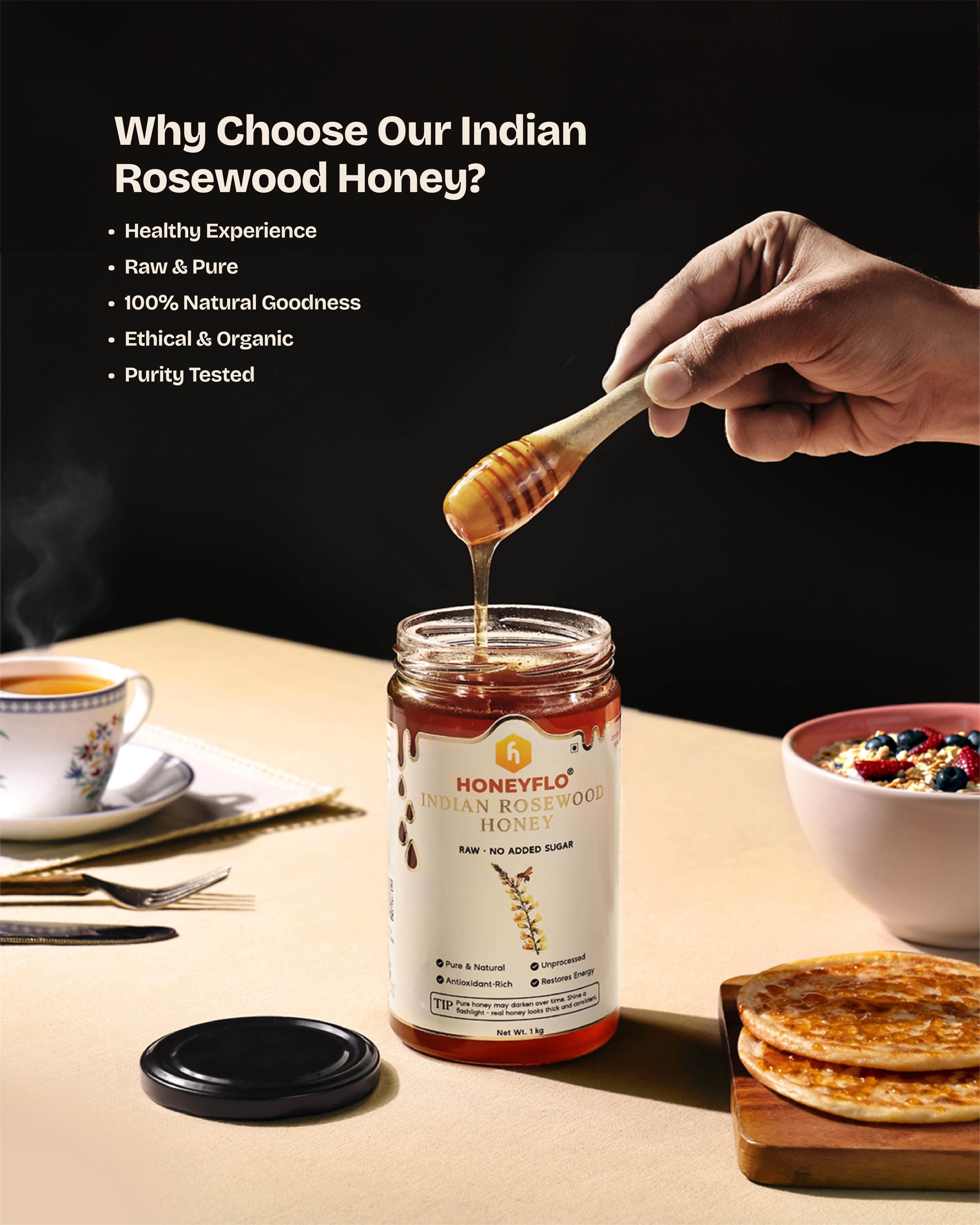 Pure Rosewood Honey – 100% Natural, Raw & Unprocessed