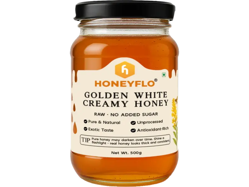 Golden White Creamy Honey – Silky, Sophisticated & Naturally Sweet