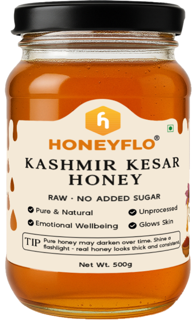 Kashmir Kesar Honey – Where Pure Honey Meets the Royalty of Saffron