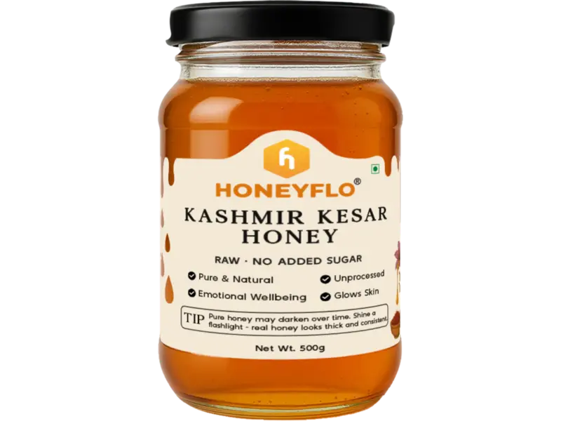 Kashmir Kesar Honey – Where Pure Honey Meets the Royalty of Saffron